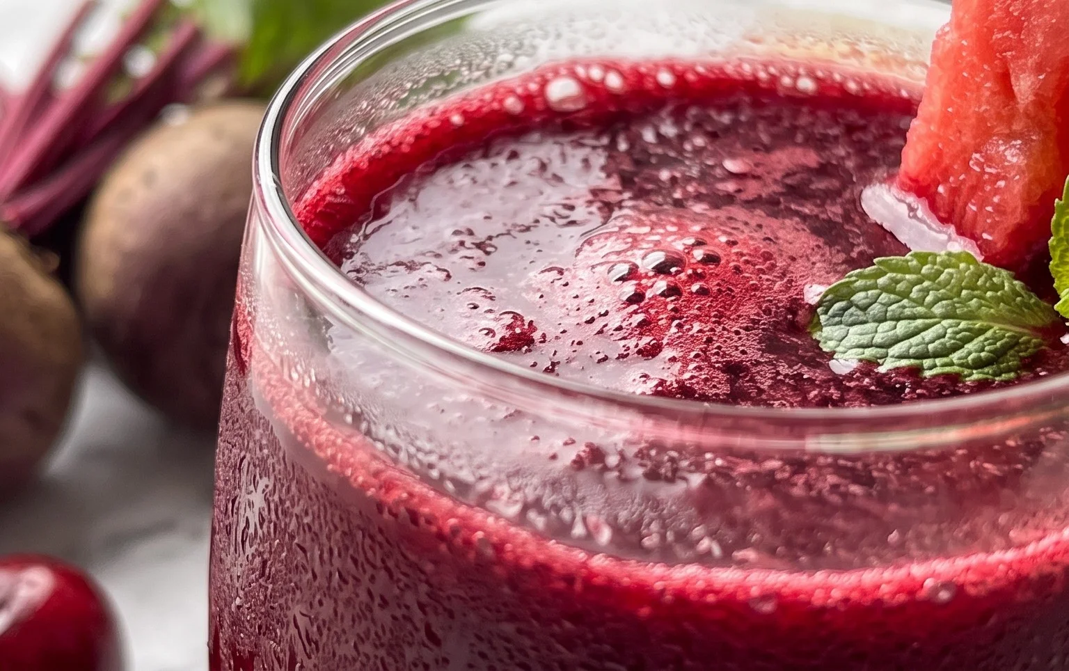 Watermelon Cherry Berry Beet Juice