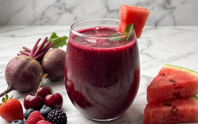 Watermelon Cherry Berry Beet Juice