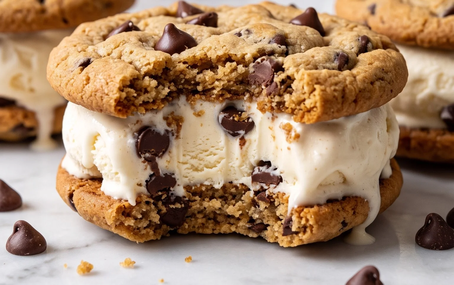 Cookie Ice Cream Sandwiches (Like a Chipwich!)