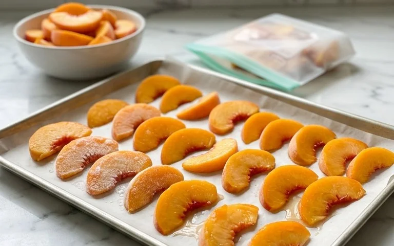 Freezing Peaches, How to Easily Freeze Peaches