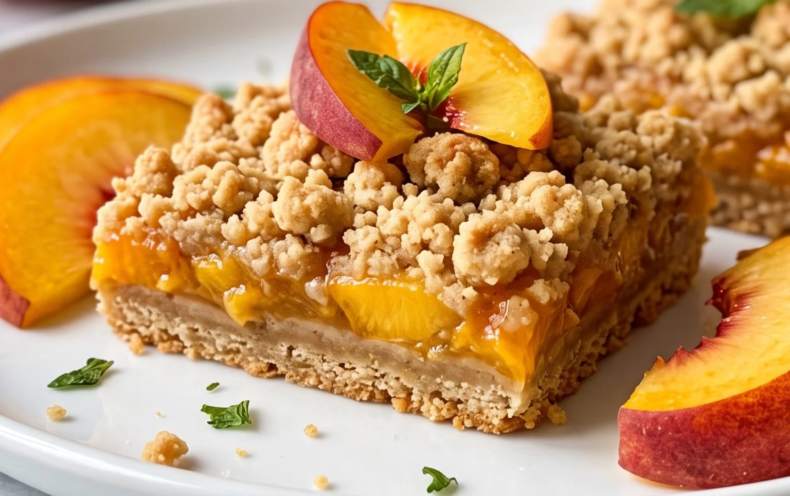 Fresh Peach Crum extractb Bars