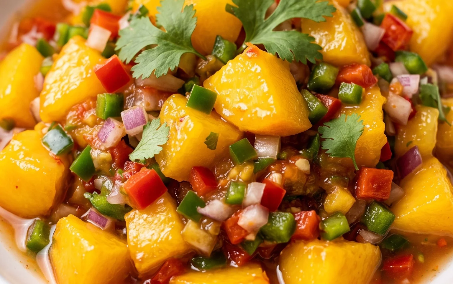 Sweet & Spicy Peach Salsa Canning Recipe