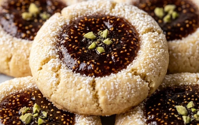Cardamom Fig Thumbprint Cookies