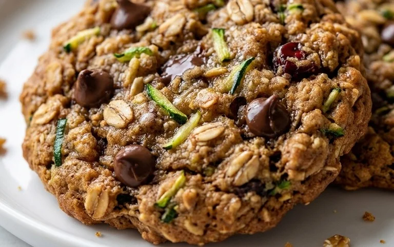 Healthy Zucchini Oatmeal Cookies