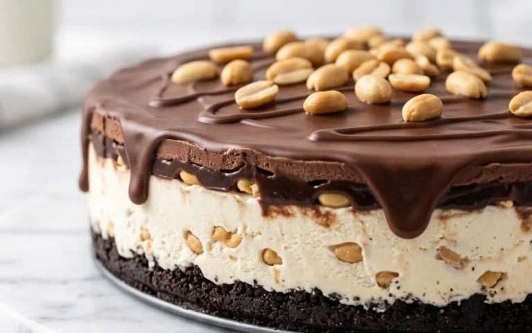 Buster Bar Ice Cream Cake