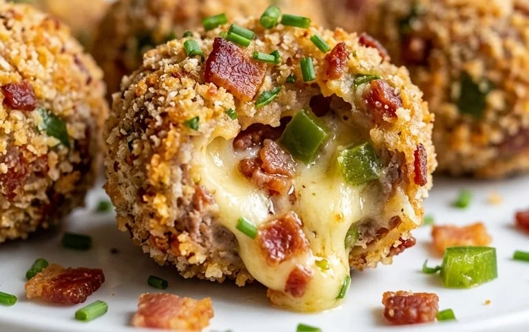 Beef Bacon Jalapeño Popper Cheese Balls