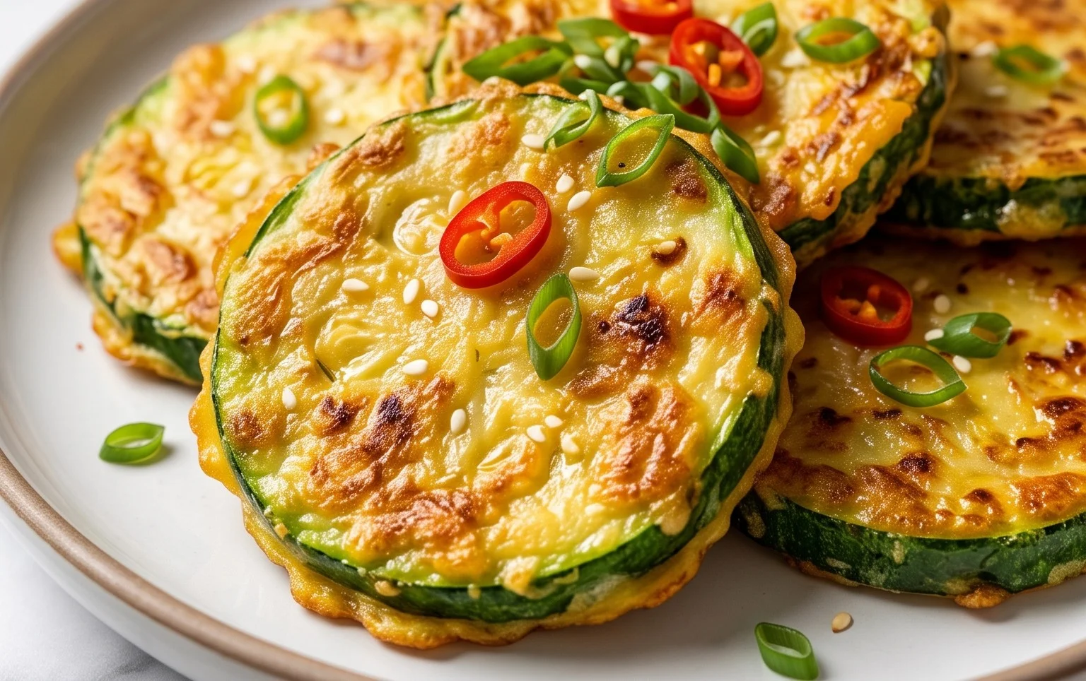 Quick & Easy Korean Zucchini Fritters (Hobak Jeon)