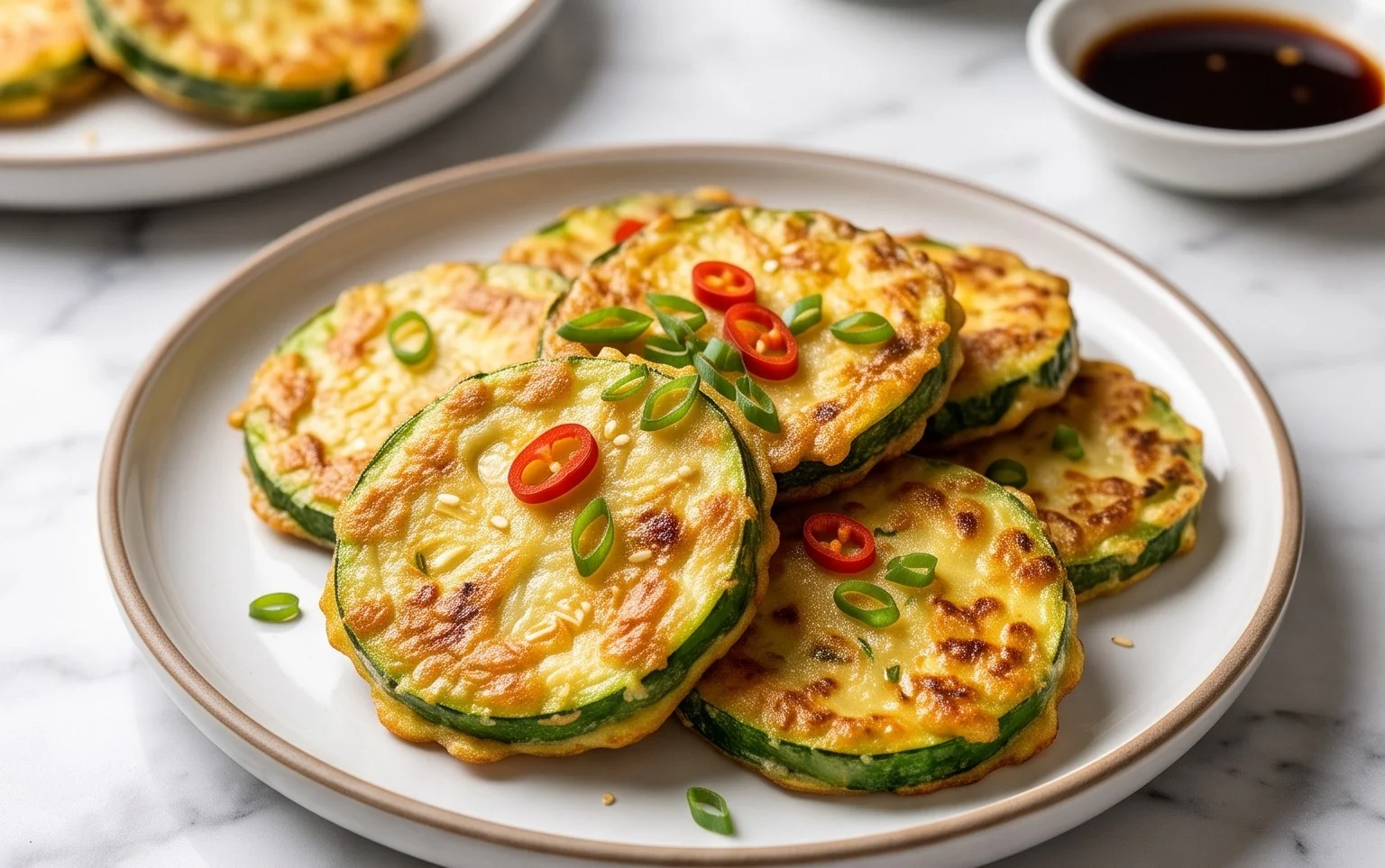Quick & Easy Korean Zucchini Fritters (Hobak Jeon)