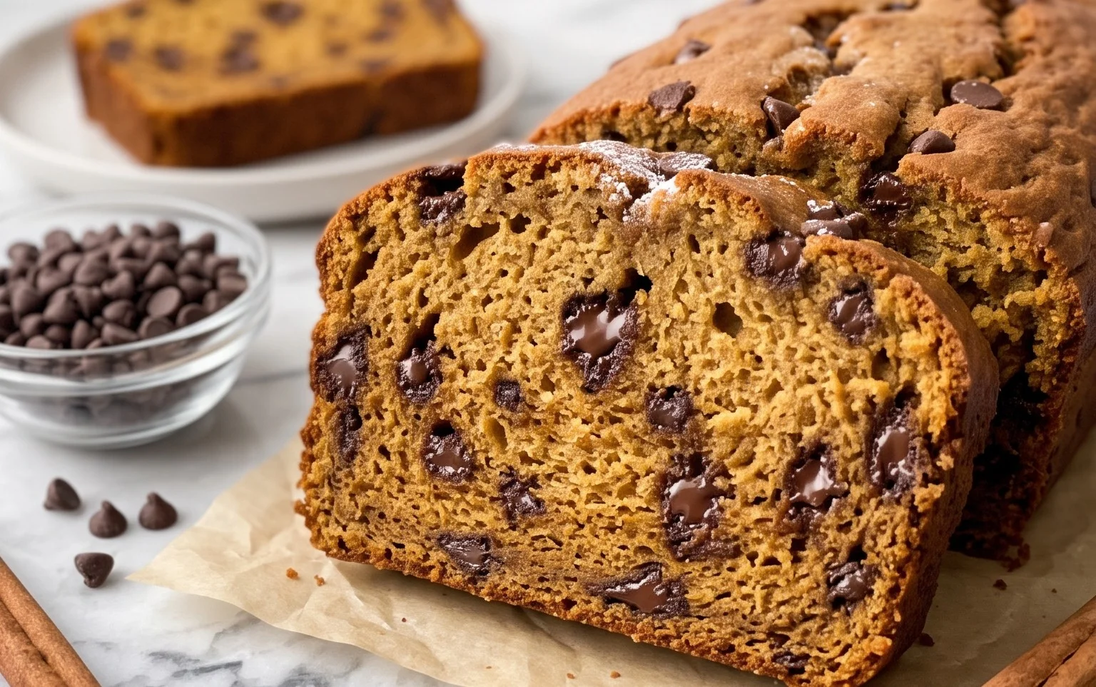 Pumpkin Chocolate Chip Bread