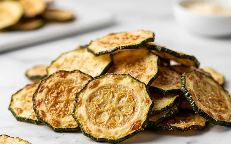 Crispy Baked Zucchini Chips