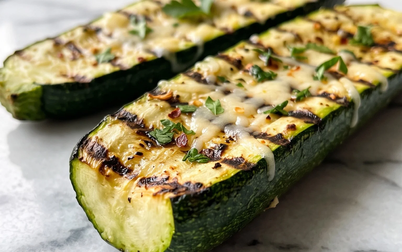 Grilled Zucchini with Parmesan