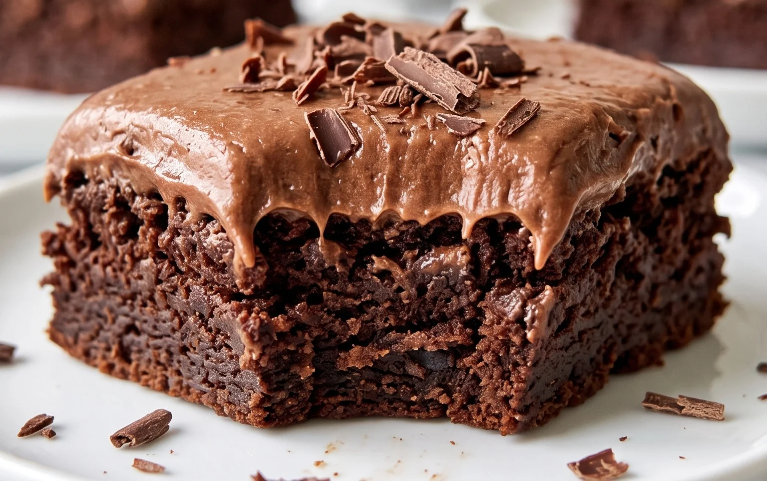 Zucchini Brownies with 1 minute Frosting!
