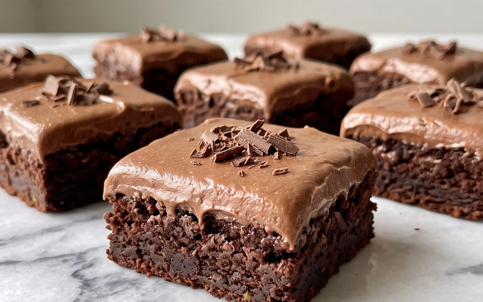 Zucchini Brownies with 1 minute Frosting!