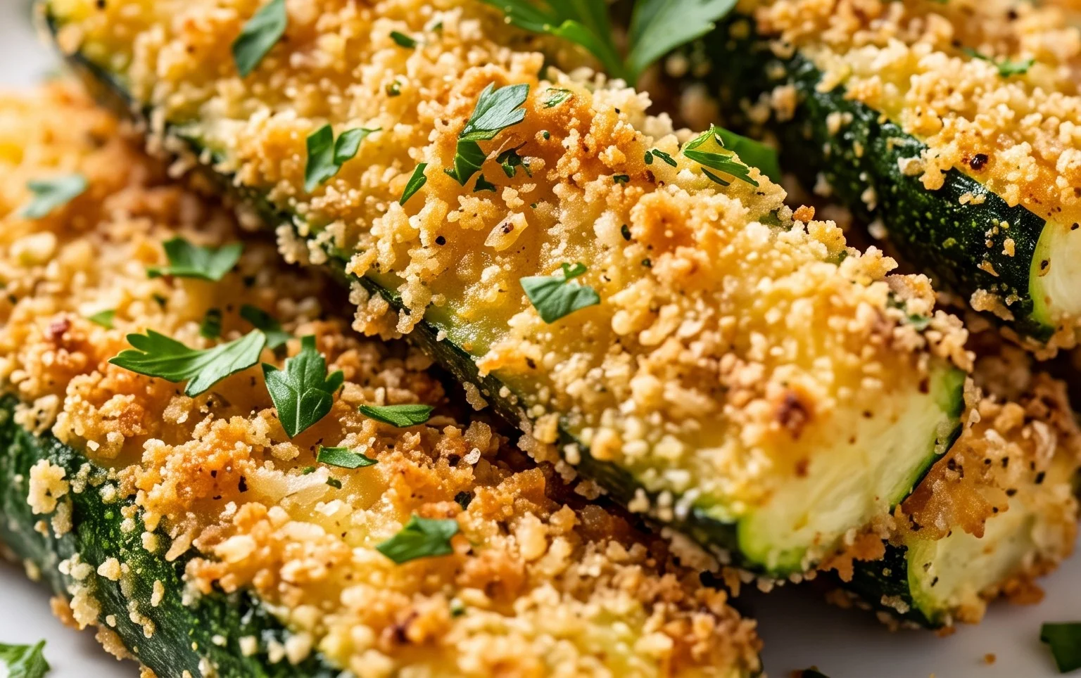 Parmesan Crusted Zucchini Sticks