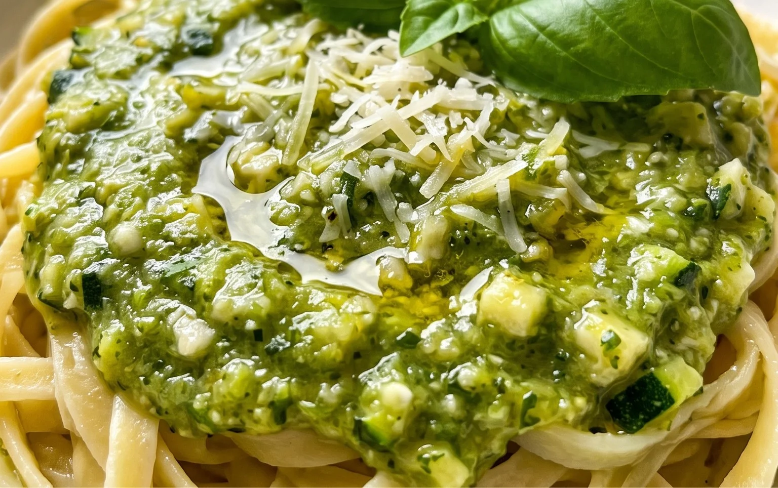 Simple Fresh Zucchini Pasta Sauce
